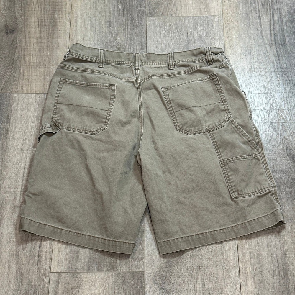 Y2K High Sierra Mens 38 Baggy Khaki Carpenter Shorts Workwear Style